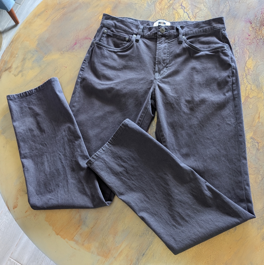 Joseph Abboud Men's Chino Khaki Gray Classic Fit Pants Size 33" Waist 32.25"